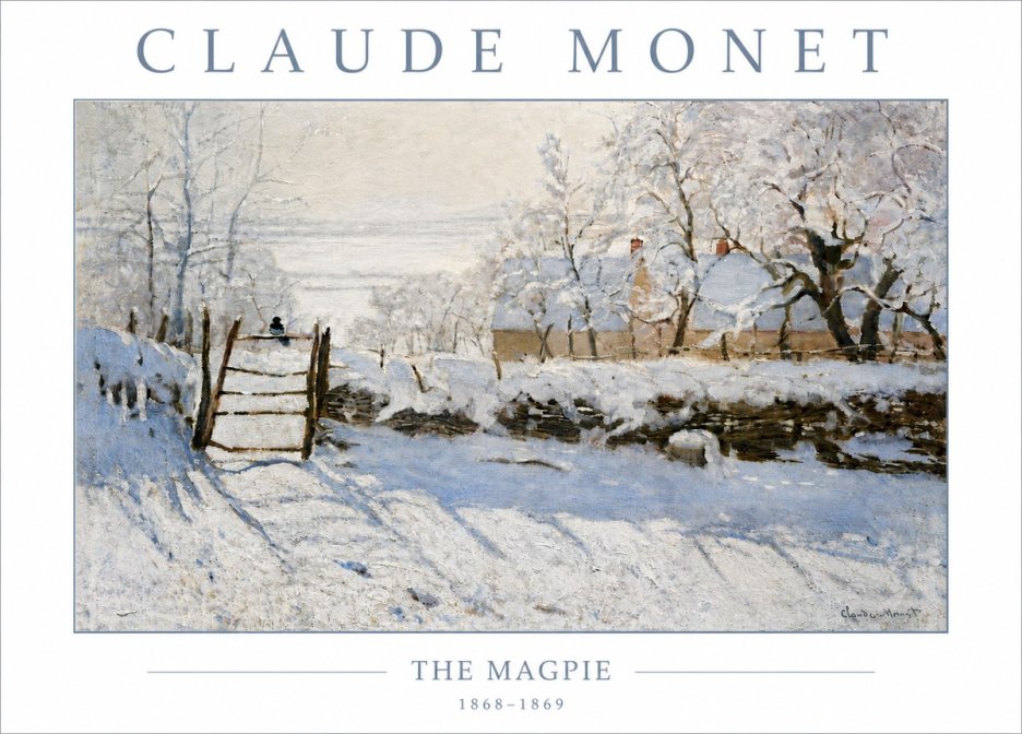Monet The Magpie No6 - Affiche