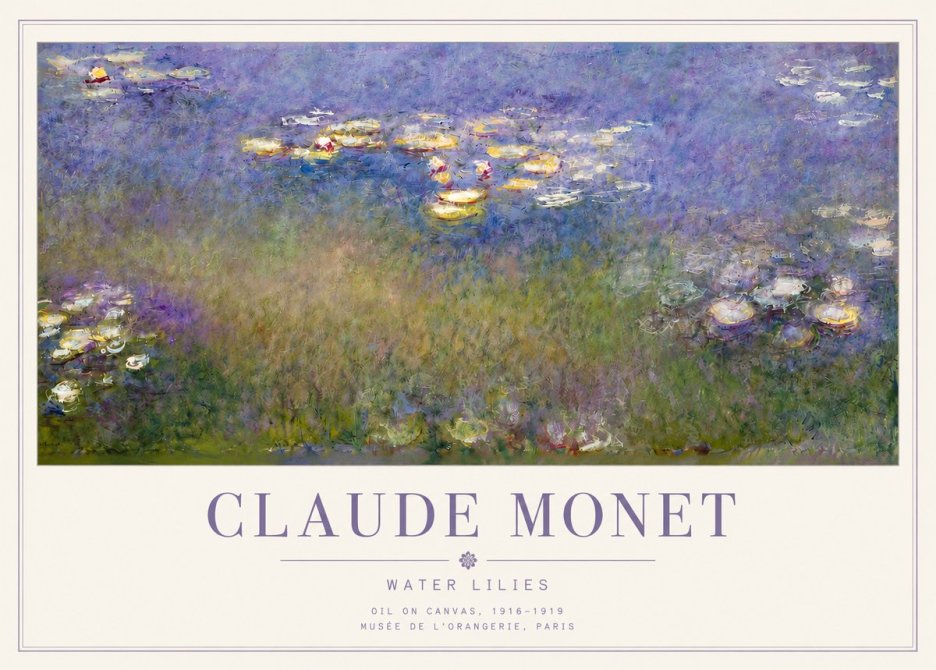 Monet Water Lilies VII No3 - Affiche