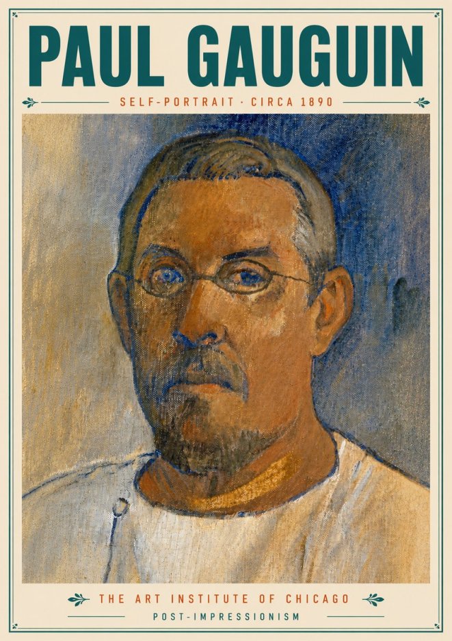 Paul Gauguin Self-portrait I No4 - Affiche