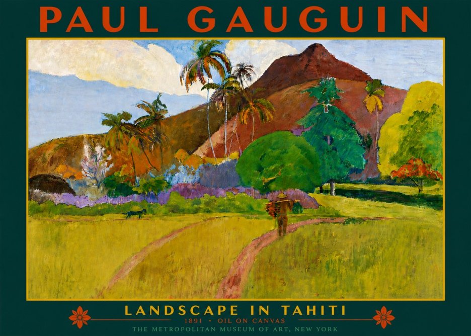 Paul Gauguin Landscape in Tahiti II No6 - Affiche