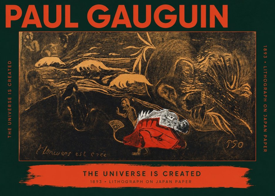 Paul Gauguin The Universe Is Created III No2 - Affiche