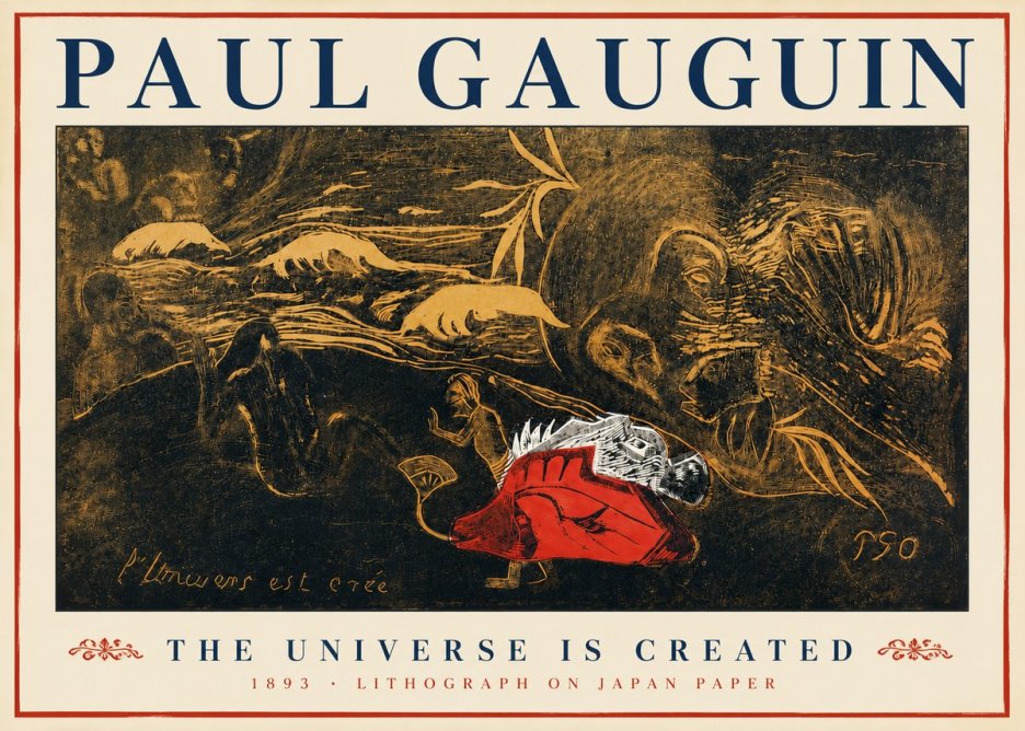 Paul Gauguin The Universe Is Created III No3 - Affiche