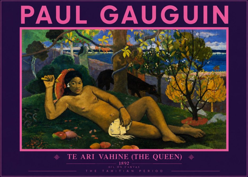 Paul Gauguin Te Ari Vahine (the Queen) No5 - Affiche