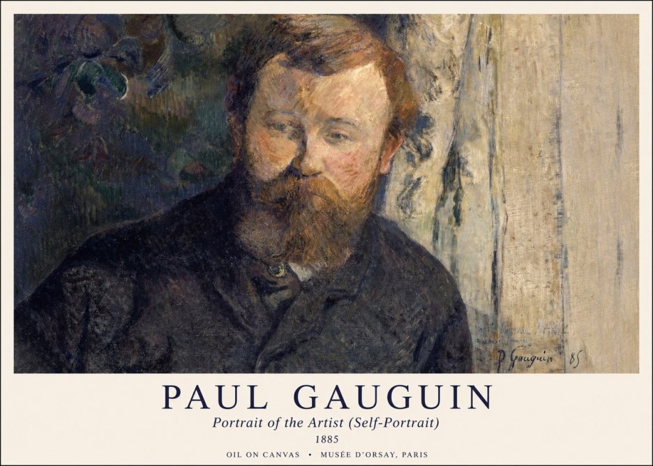 Paul Gauguin Portrait of the Artist (Self-portrait) No1 - Affiche