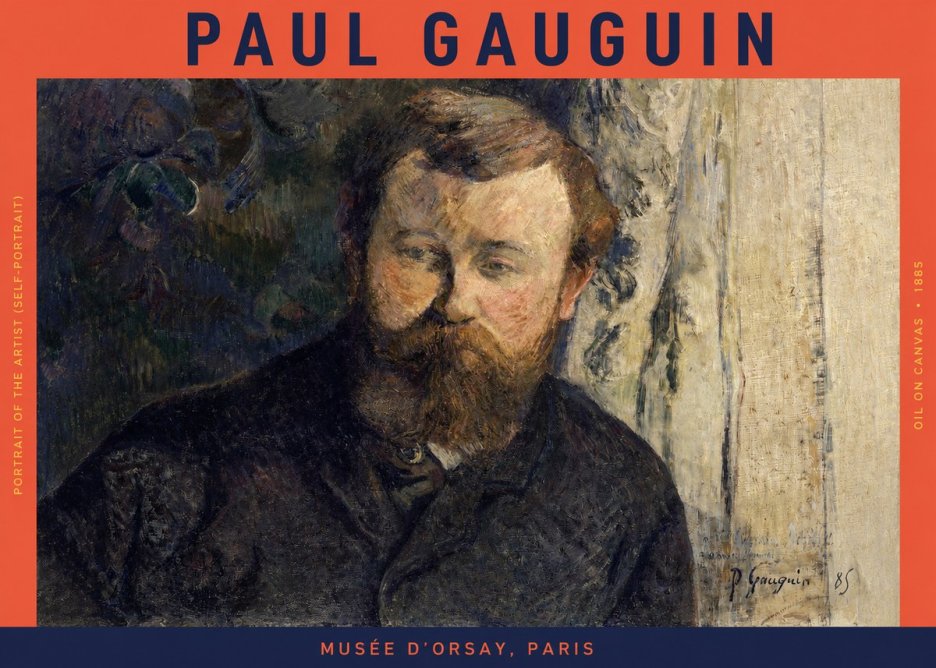Paul Gauguin Portrait of the Artist (Self-portrait) No2 - Affiche