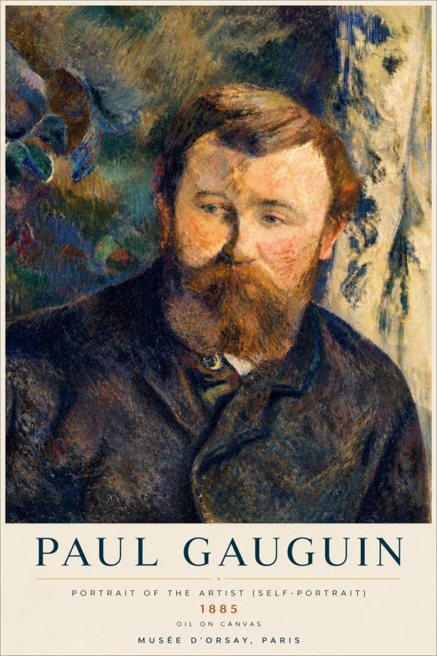 Paul Gauguin Portrait of the Artist (Self-portrait) No4 - Affiche
