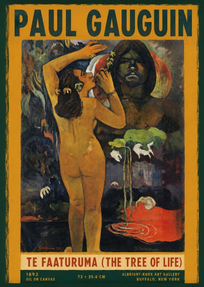 Paul Gauguin Te Faaturuma (the Tree of Life) No2 - Affiche