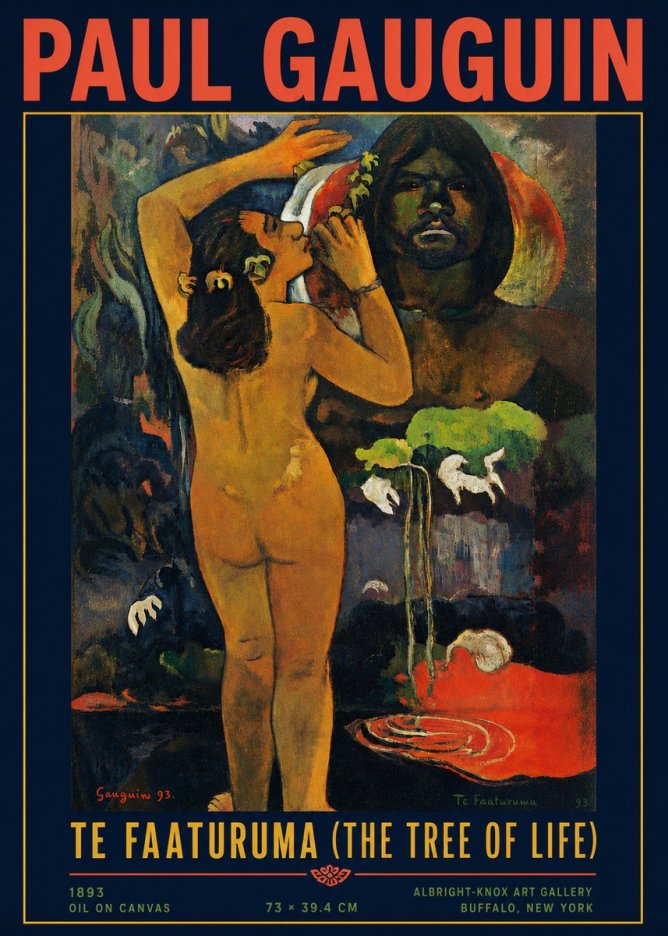 Paul Gauguin Te Faaturuma (the Tree of Life) No4 - Affiche