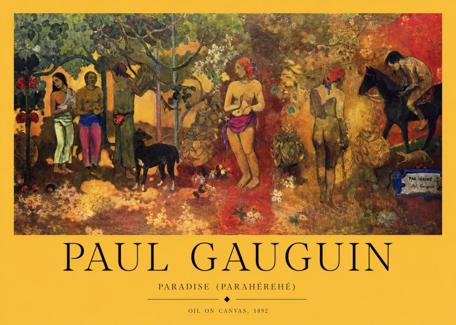 Paul Gauguin Paradise (Parahéréhé) No1 - Affiche
