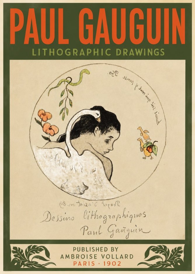 Paul Gauguin Dessins Lithographiques No4 - Affiche