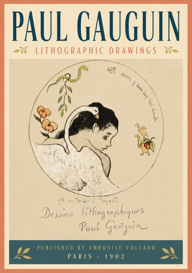 Paul Gauguin Dessins Lithographiques No5 - Affiche