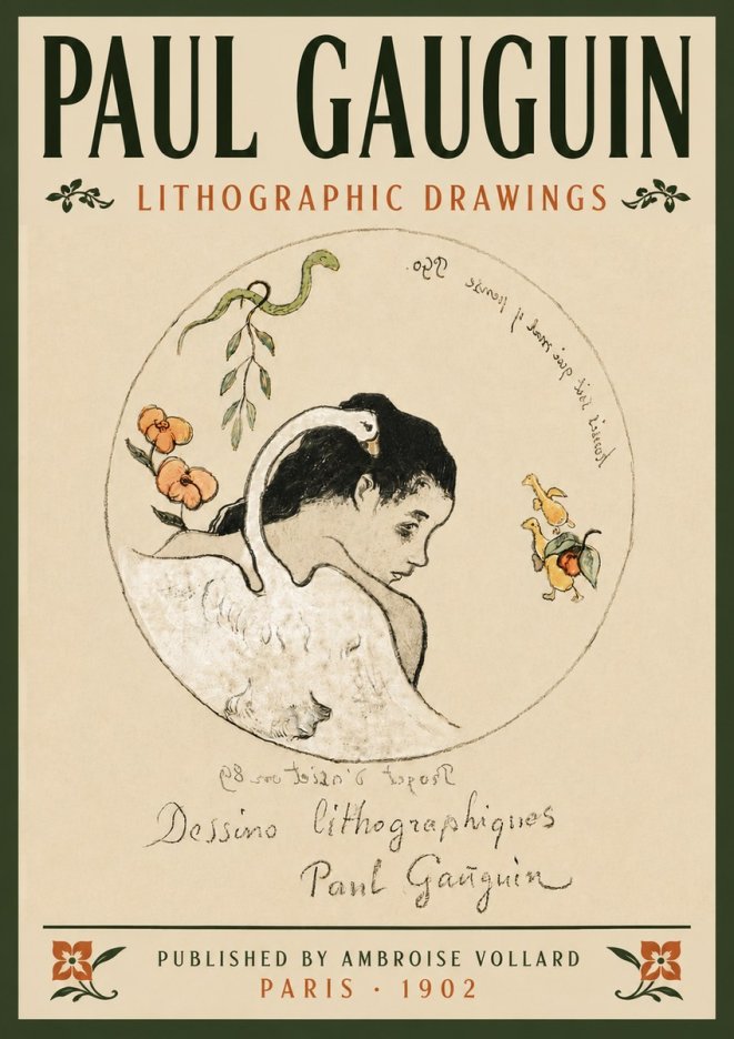 Paul Gauguin Dessins Lithographiques No6 - Affiche