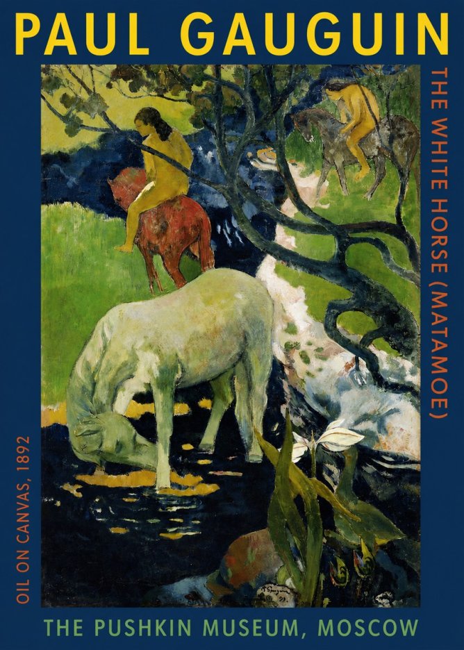 Paul Gauguin The Siamese (Tehura and Noa Noa) No5 - Affiche