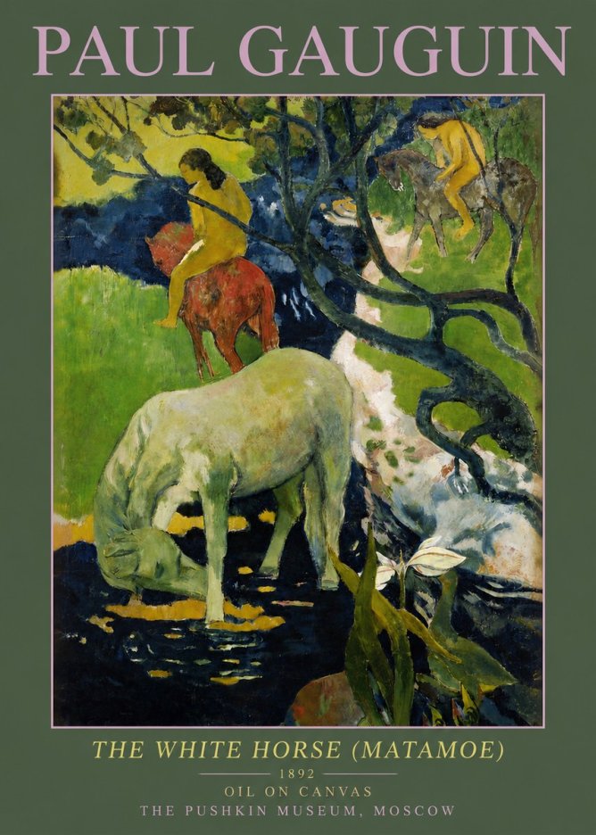 Paul Gauguin The Siamese (Tehura and Noa Noa) No6 - Affiche