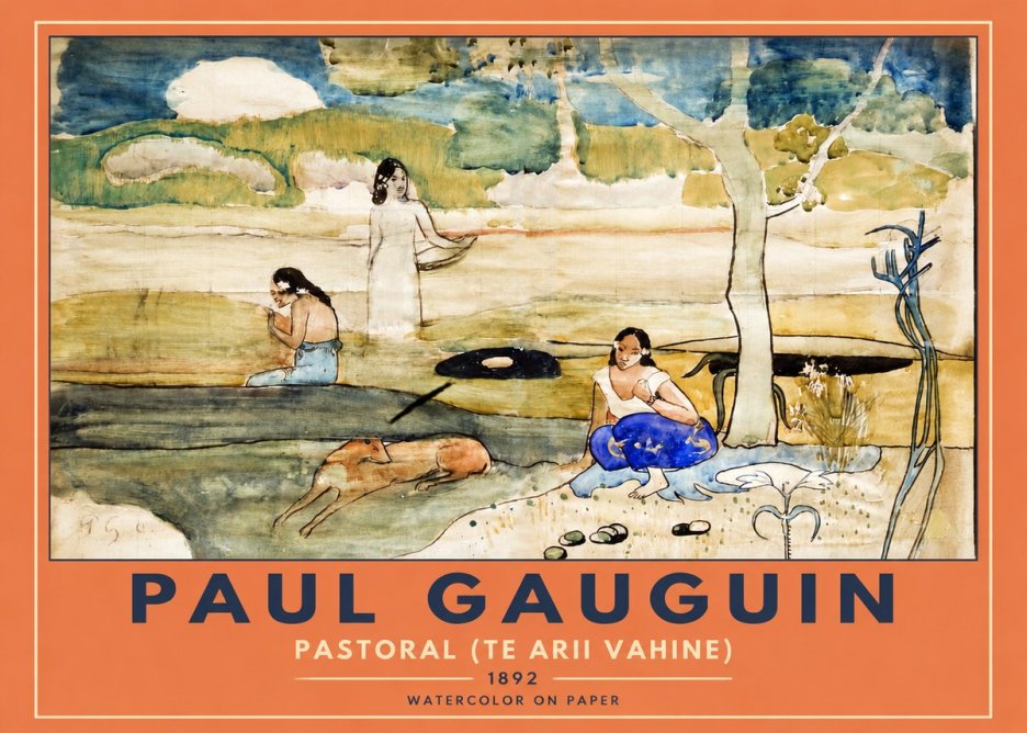 Paul Gauguin Pastoral (Te Arii Vahine) No2 - Affiche