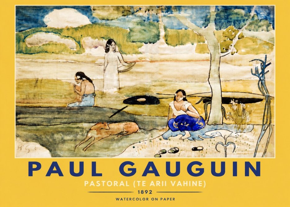 Paul Gauguin Pastoral (Te Arii Vahine) No4 - Affiche