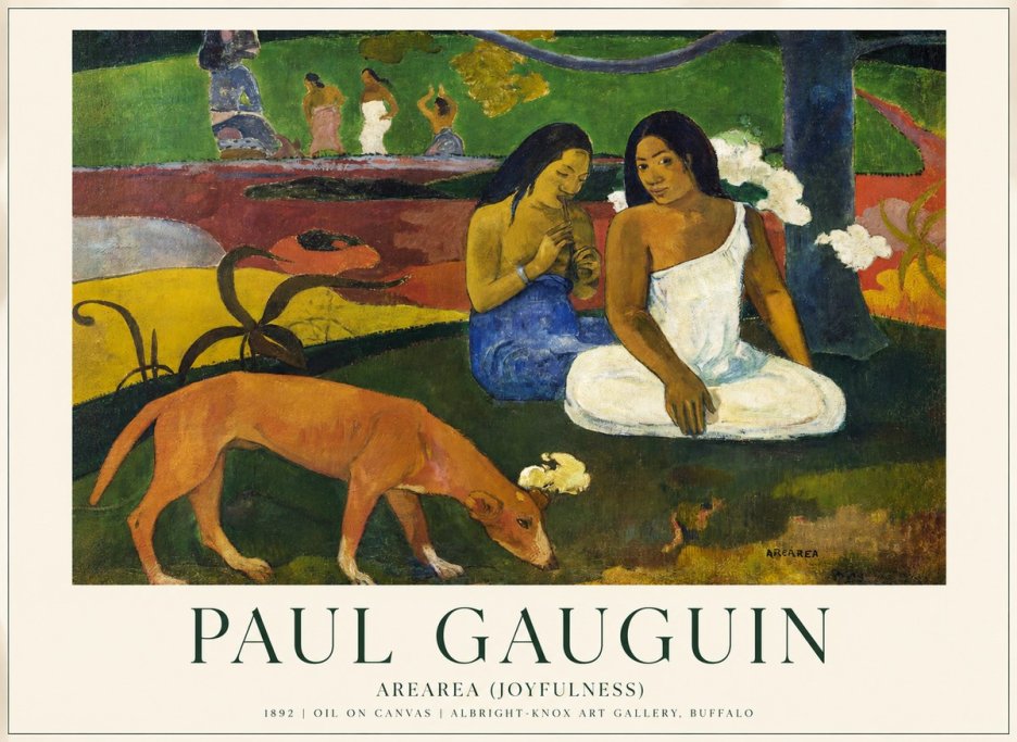 Paul Gauguin Arearea (Joyfulness) No1 - Affiche