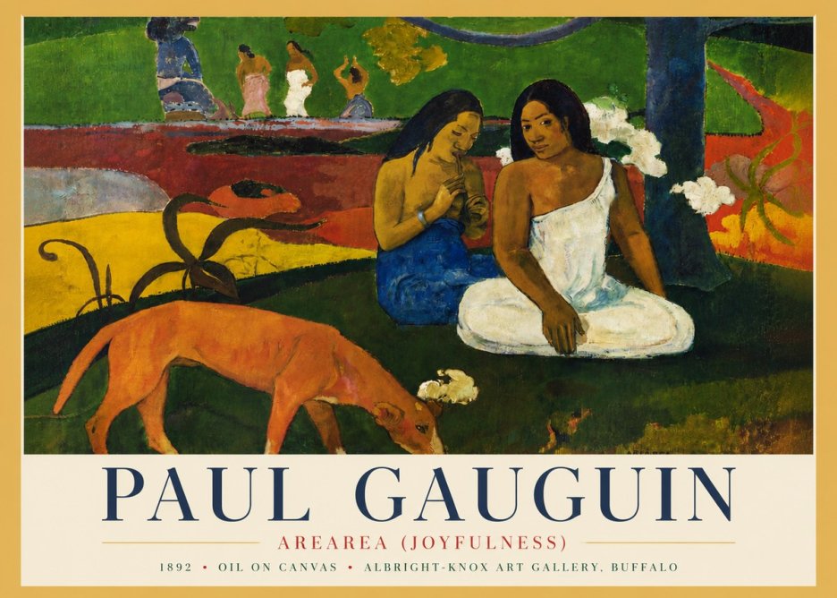 Paul Gauguin Arearea (Joyfulness) No4 - Affiche