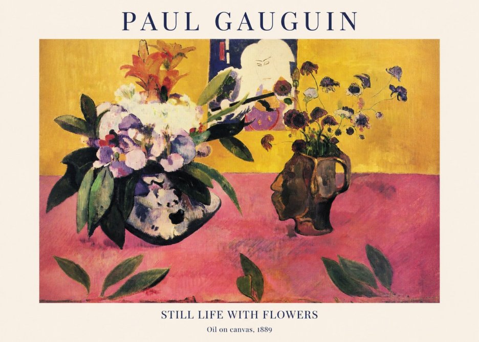 Paul Gauguin Still Life with Flowers No1 - Affiche
