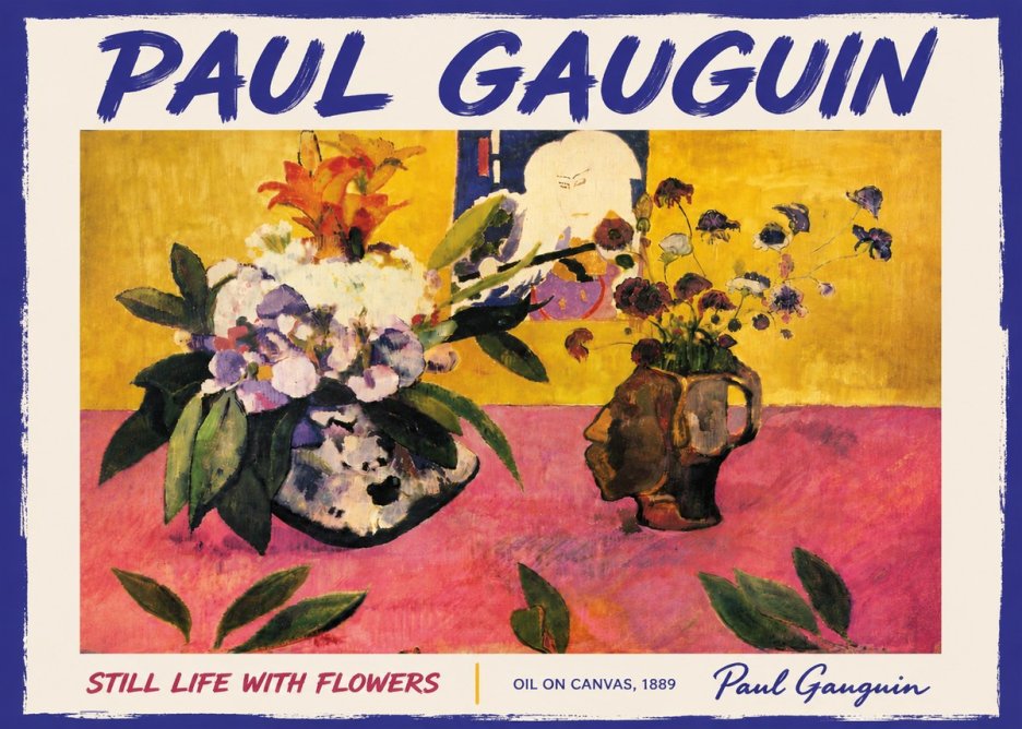 Paul Gauguin Still Life with Flowers No6 - Affiche