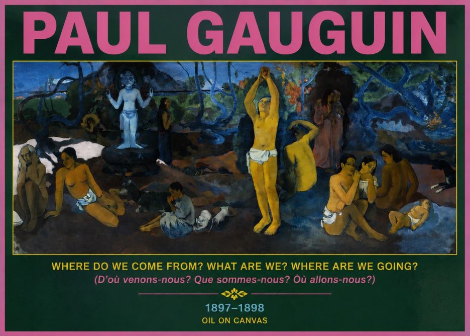 Paul Gauguin D'où Venons Nous? Que Sommes Nous? Où Allons Nous? No4 - Affiche