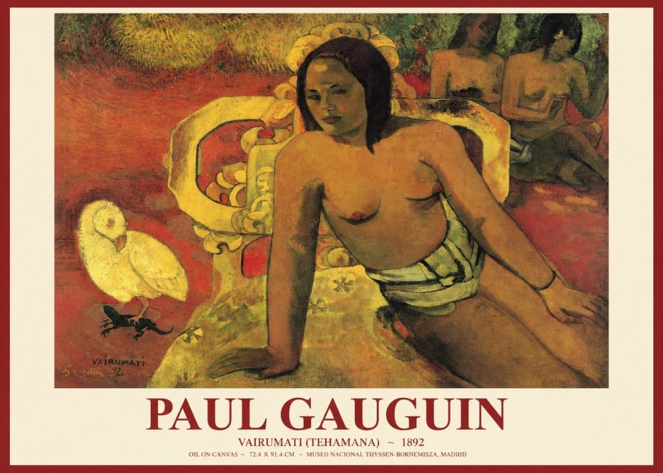Paul Gauguin Vairumati (Tehamana) No1 - Affiche