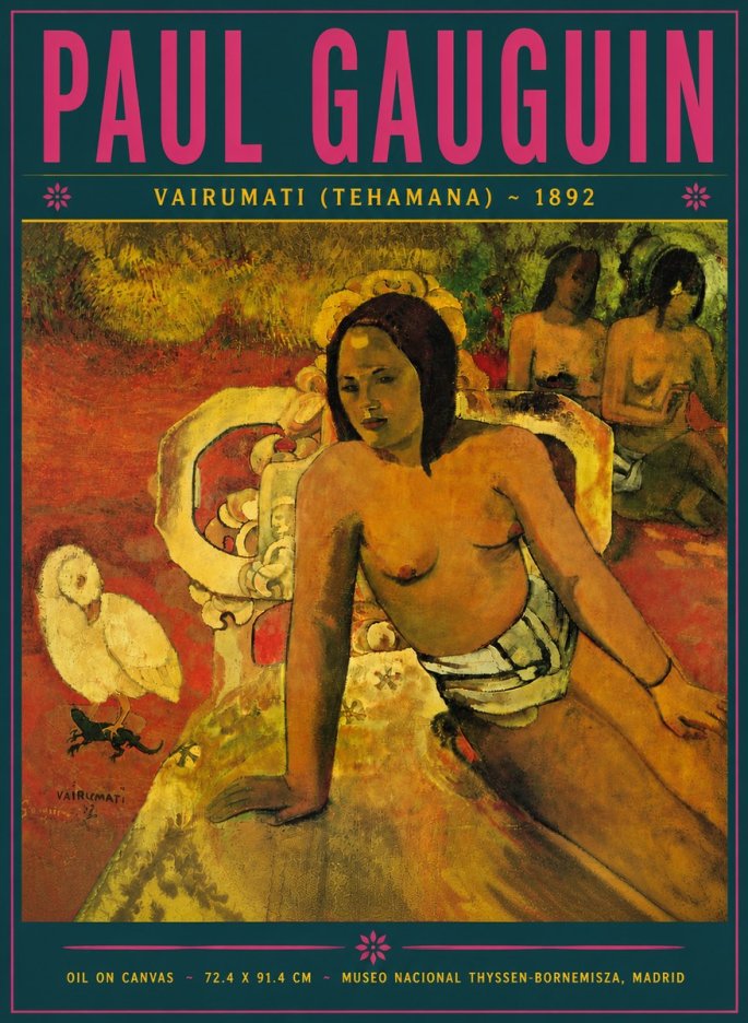 Paul Gauguin Vairumati (Tehamana) No5 - Affiche