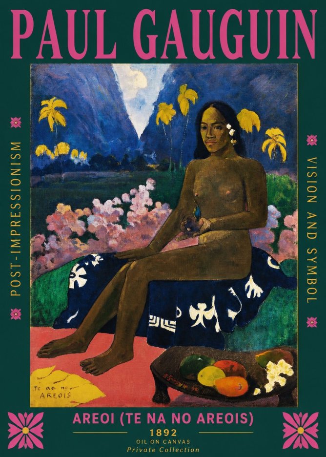 Paul Gauguin Te Na No Areois (the Seed of the Areoi) No6 - Affiche
