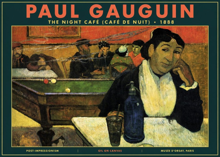 Paul Gauguin The Night Café (Café De Nuit) No2 - Affiche