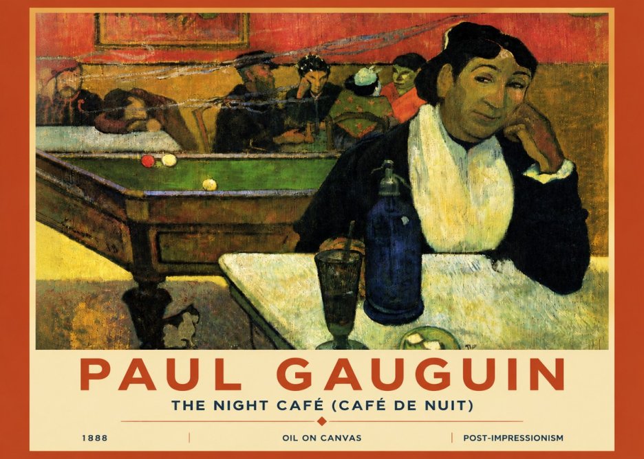 Paul Gauguin The Night Café (Café De Nuit) No4 - Affiche