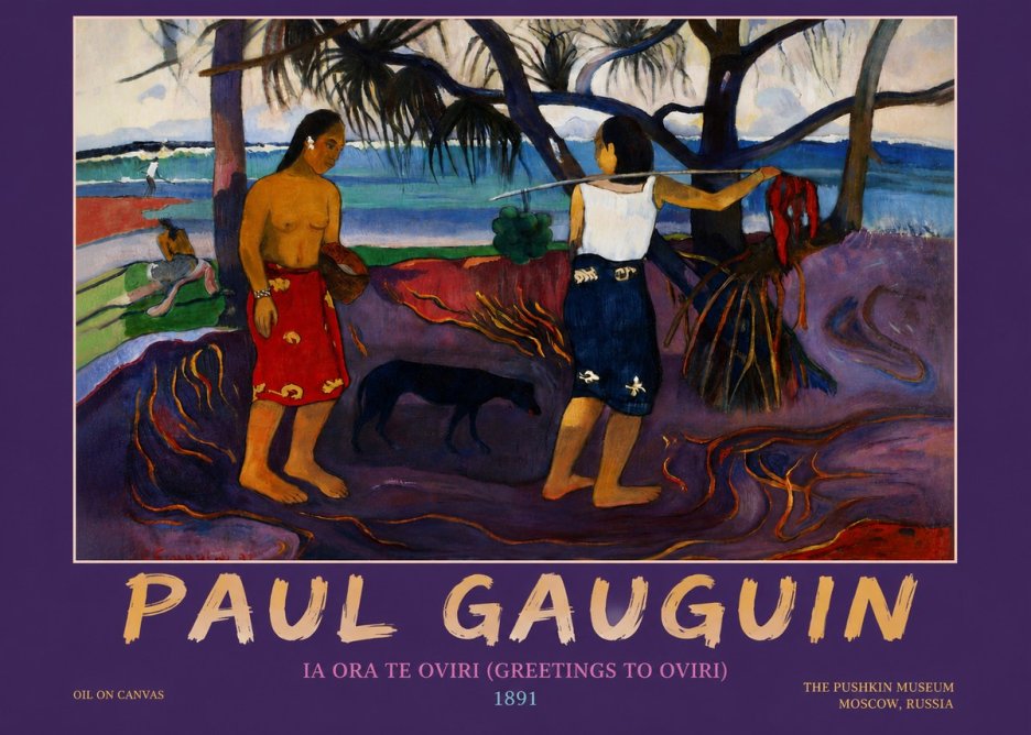Paul Gauguin Ia Ora Na Te Ovari (I Raro Te Oviri) No4 - Affiche
