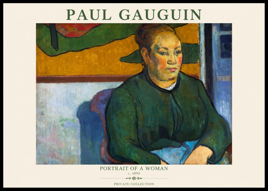 Paul Gauguin Portrait of a Woman No1 - Affiche