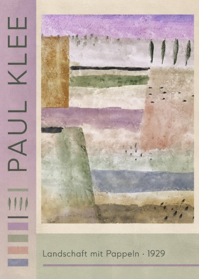 Paul Klee Landschaft Mit Pappeln No2 - Affiche