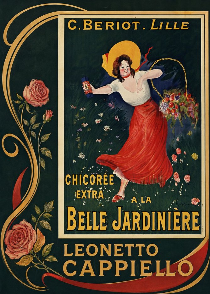 Leonetto Cappiello Chicorée Extra a La Belle Jardinière No2 - Affiche