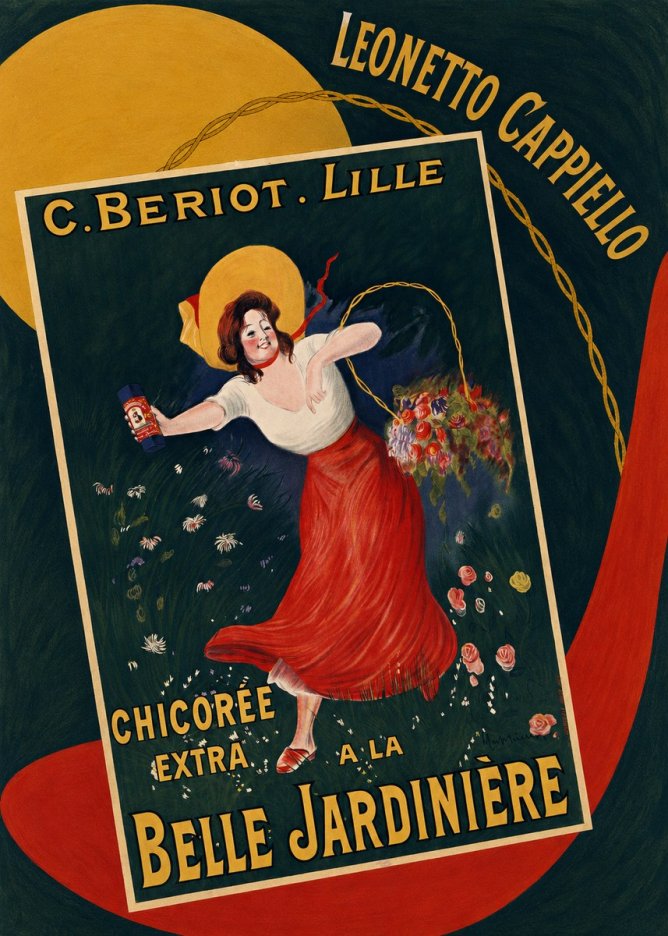 Leonetto Cappiello Chicorée Extra a La Belle Jardinière No6 - Affiche