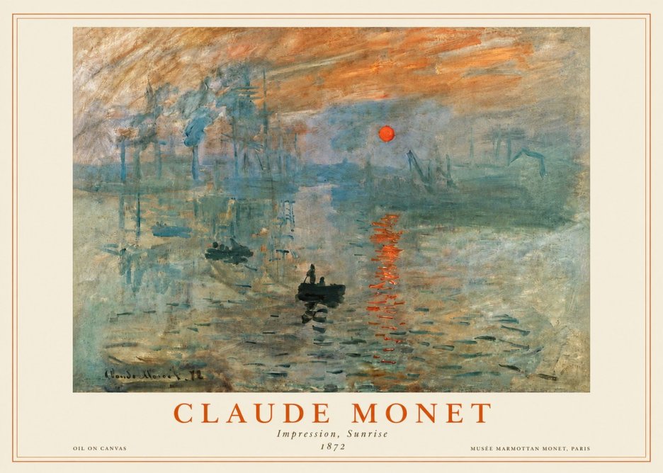 Monet Impression, Sunrise II No4 - Affiche