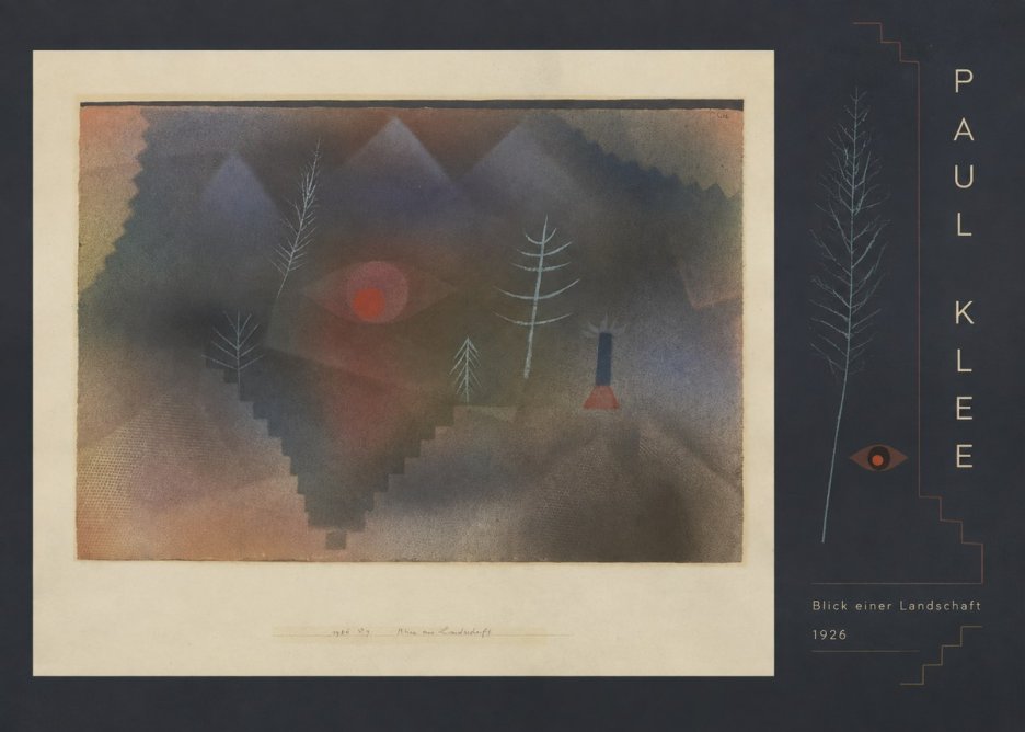 Paul Klee Blick Einer Landschaft No5 - Affiche