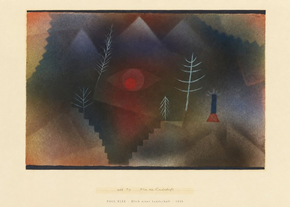 Paul Klee Blick Einer Landschaft No6 - Affiche