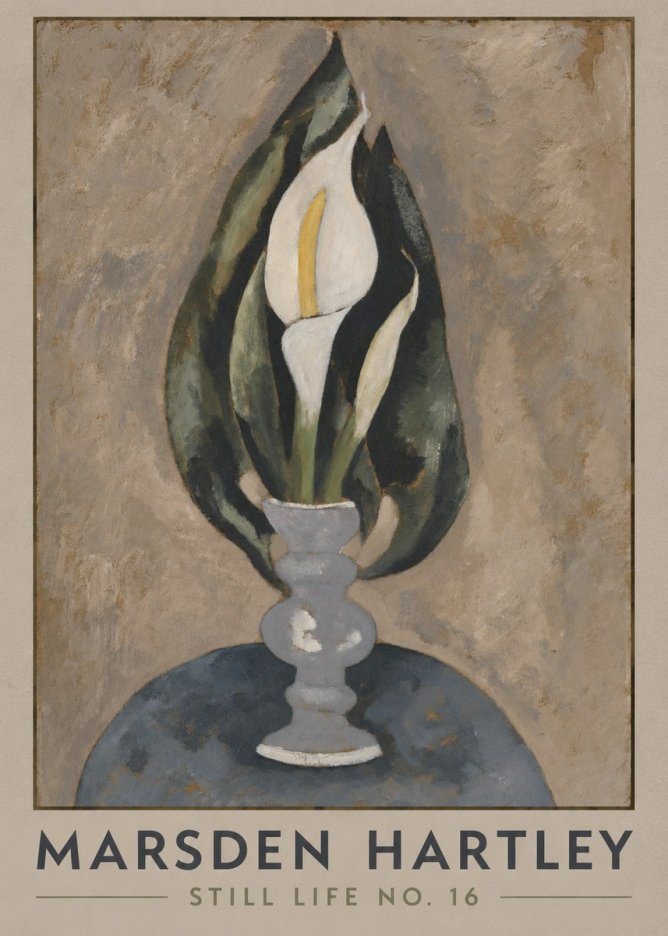 Marsden Hartley Still Life No. 16 No1 - Affiche