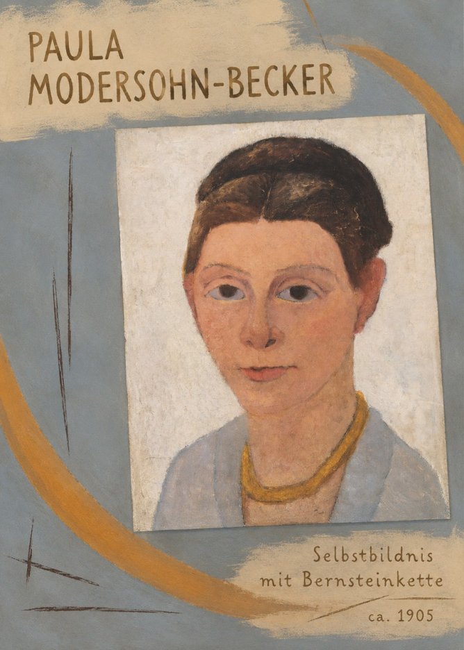 Paula Modersohn-Becker Selbstbildnis Mit Bernsteinkette No2 - Affiche