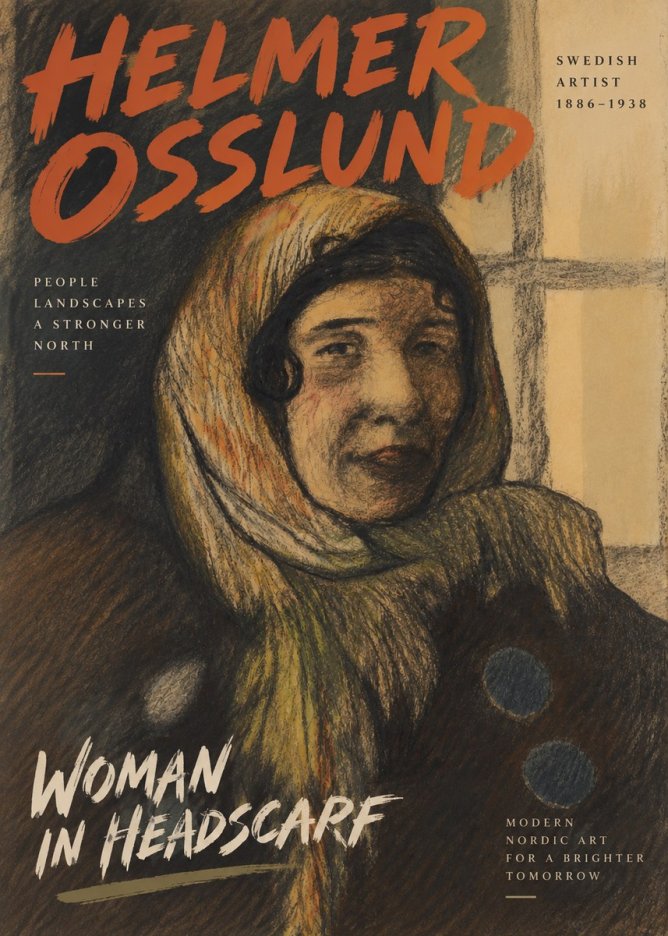 Helmer Osslund Portrait of a Woman No6 - Affiche