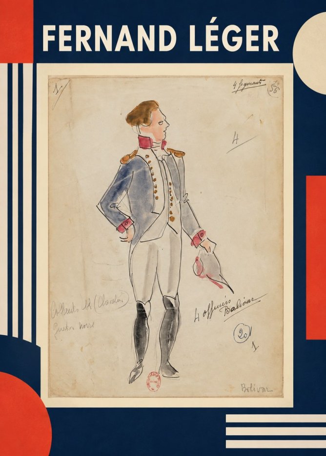 Fernand Léger Bolivar IV No1 - Affiche