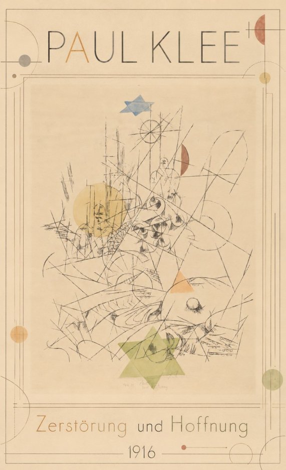 Paul Klee Zerstörung Und Hoffnung I No1 - Affiche