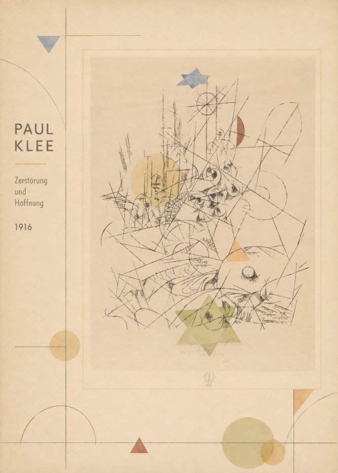 Paul Klee Zerstörung Und Hoffnung I No2 - Affiche