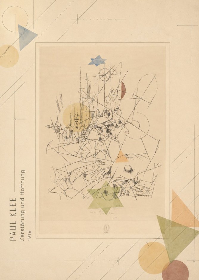 Paul Klee Zerstörung Und Hoffnung I No3 - Affiche