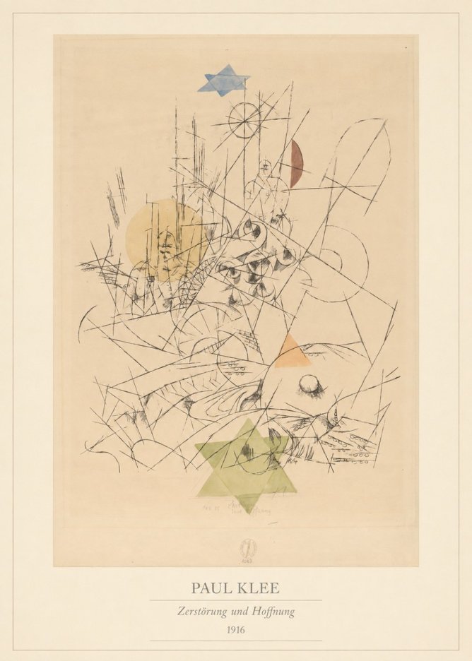 Paul Klee Zerstörung Und Hoffnung I No4 - Affiche