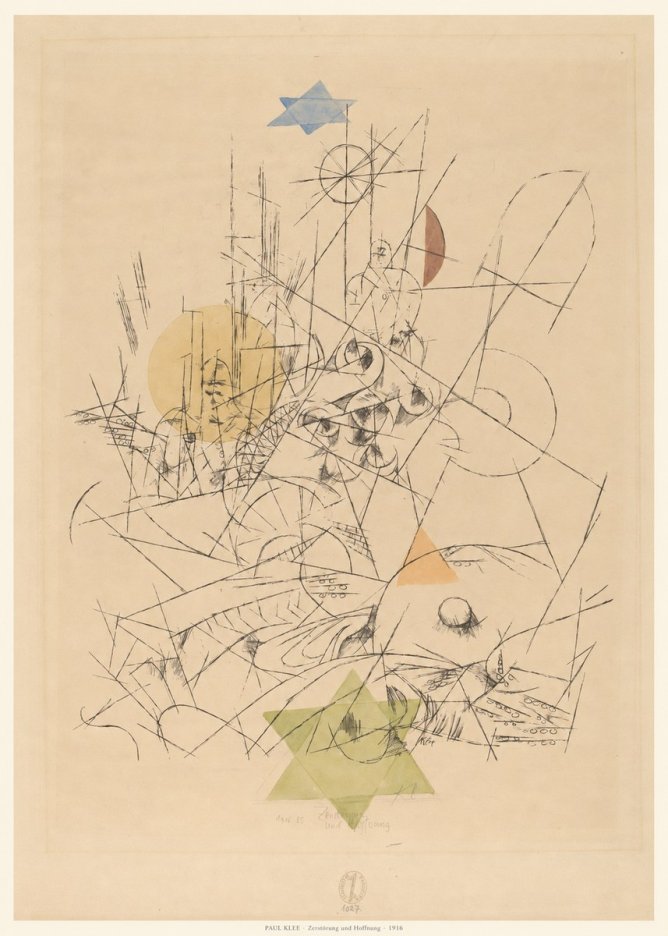 Paul Klee Zerstörung Und Hoffnung I No6 - Affiche