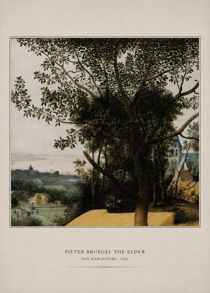 Pieter Bruegel The Harvesters III No5 - Affiche