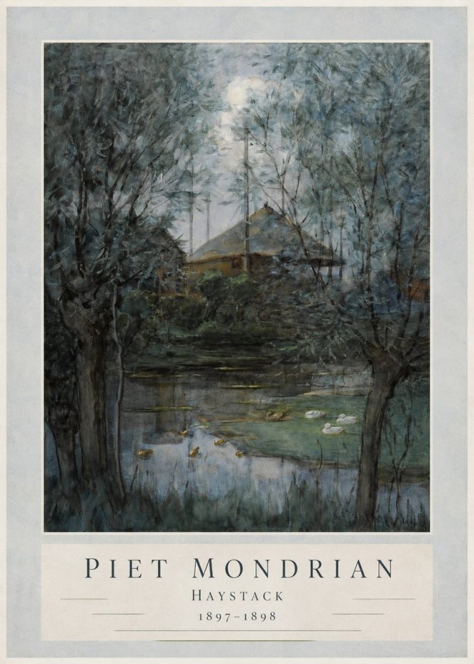 Piet Mondrian Haystack No3 - Affiche