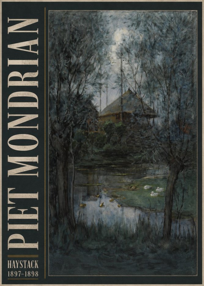 Piet Mondrian Haystack No5 - Affiche